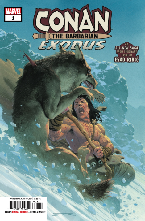Illustration for article titled Esad Ribić showcases Conan’s primal appeal in his fully painted Exodus